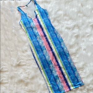 Multicolored bodycon dress